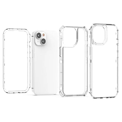 For iPhone 14 Plus / 15 Plus Case Acrylic+TPU Anti-drop Clear Phone Cover