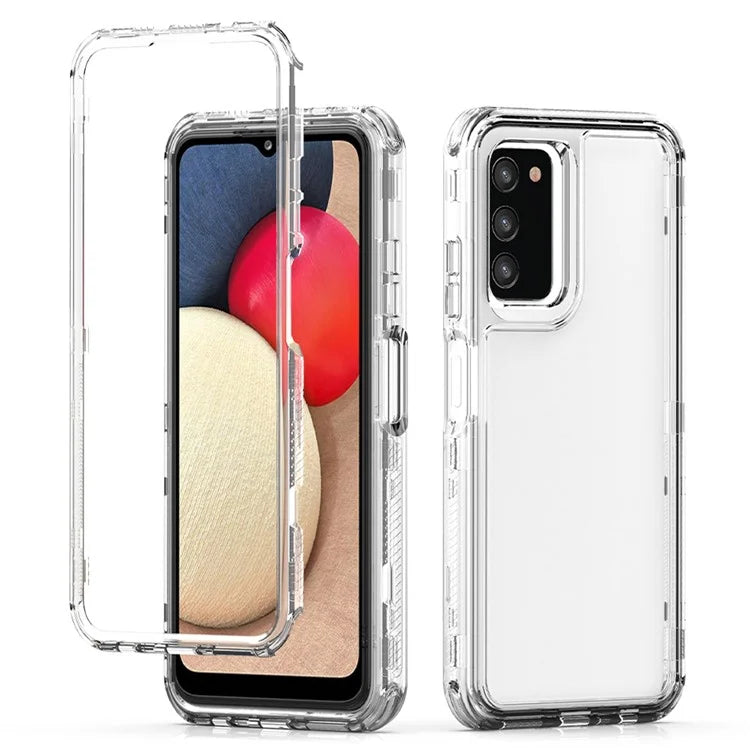 Clear Case for Samsung Galaxy A03s (166.5 x 75.98 x 9.14mm) / A02s (166.5x75.9x9.2mm) Acrylic+TPU Cover
