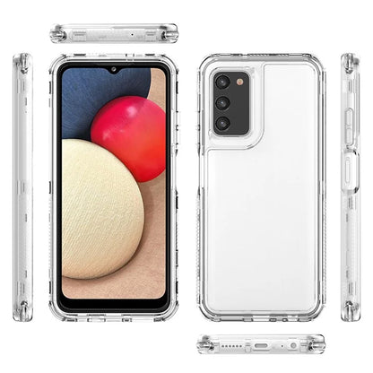 Clear Case for Samsung Galaxy A03s (166.5 x 75.98 x 9.14mm) / A02s (166.5x75.9x9.2mm) Acrylic+TPU Cover