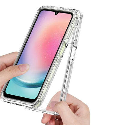 For Samsung Galaxy A24 4G (162.1 x 77.6 x 8.3mm) Clear Case Acrylic+TPU Hybrid Phone Cover