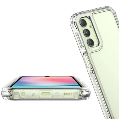 For Samsung Galaxy A24 4G (162.1 x 77.6 x 8.3mm) Clear Case Acrylic+TPU Hybrid Phone Cover