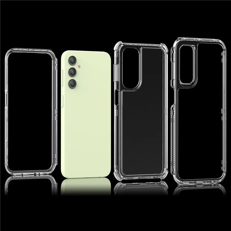 For Samsung Galaxy A24 4G (162.1 x 77.6 x 8.3mm) Clear Case Acrylic+TPU Hybrid Phone Cover