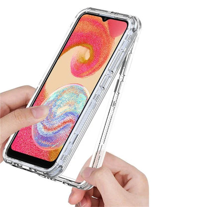For Samsung Galaxy A04e 4G / F04 4G / M04 4G Case Acrylic+TPU Clear Phone Cover