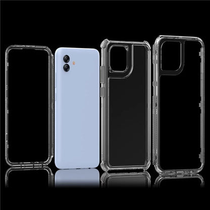 For Samsung Galaxy A04e 4G / F04 4G / M04 4G Case Acrylic+TPU Clear Phone Cover