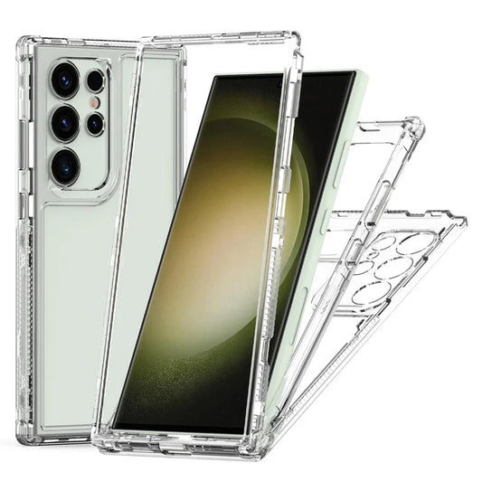 For Samsung Galaxy S24 Ultra Case Acrylic+TPU Phone Cover 3-in-1 Clear