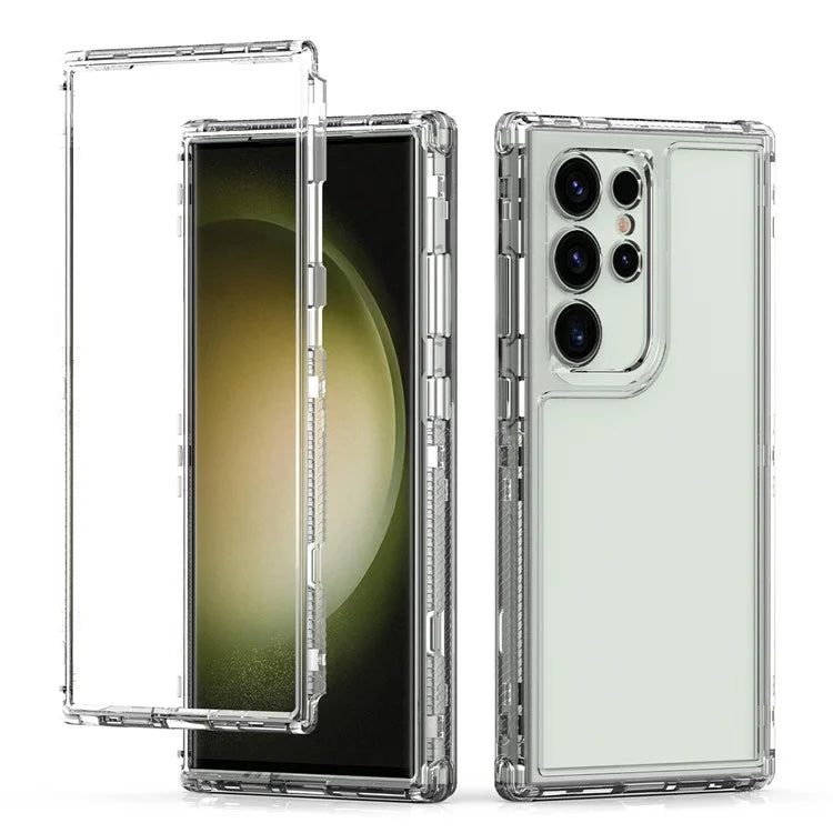 For Samsung Galaxy S24 Ultra Case Acrylic+TPU Phone Cover 3-in-1 Clear