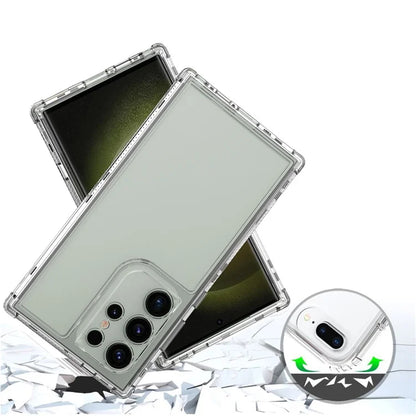 For Samsung Galaxy S24 Ultra Case Acrylic+TPU Phone Cover 3-in-1 Clear