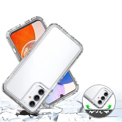 For Samsung Galaxy A14 5G / 4G Clear Phone Case Acrylic+TPU 3-in-1 Design