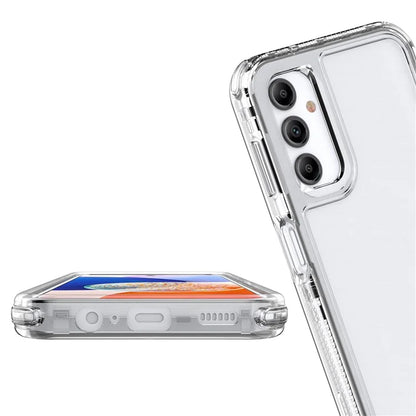 For Samsung Galaxy A14 5G / 4G Clear Phone Case Acrylic+TPU 3-in-1 Design