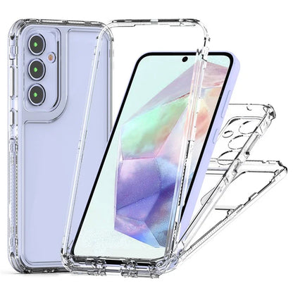 For Samsung Galaxy A55 5G Case Acrylic+TPU Phone Cover HD Transparent