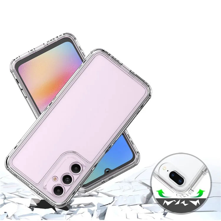 For Samsung Galaxy A05s 4G Clear Case Acrylic+TPU Phone Cover 3-in-1
