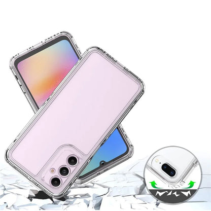 For Samsung Galaxy A05s 4G Clear Case Acrylic+TPU Phone Cover 3-in-1