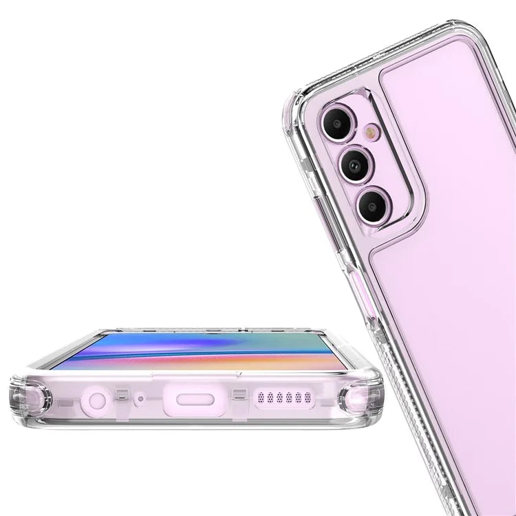 For Samsung Galaxy A05s 4G Clear Case Acrylic+TPU Phone Cover 3-in-1