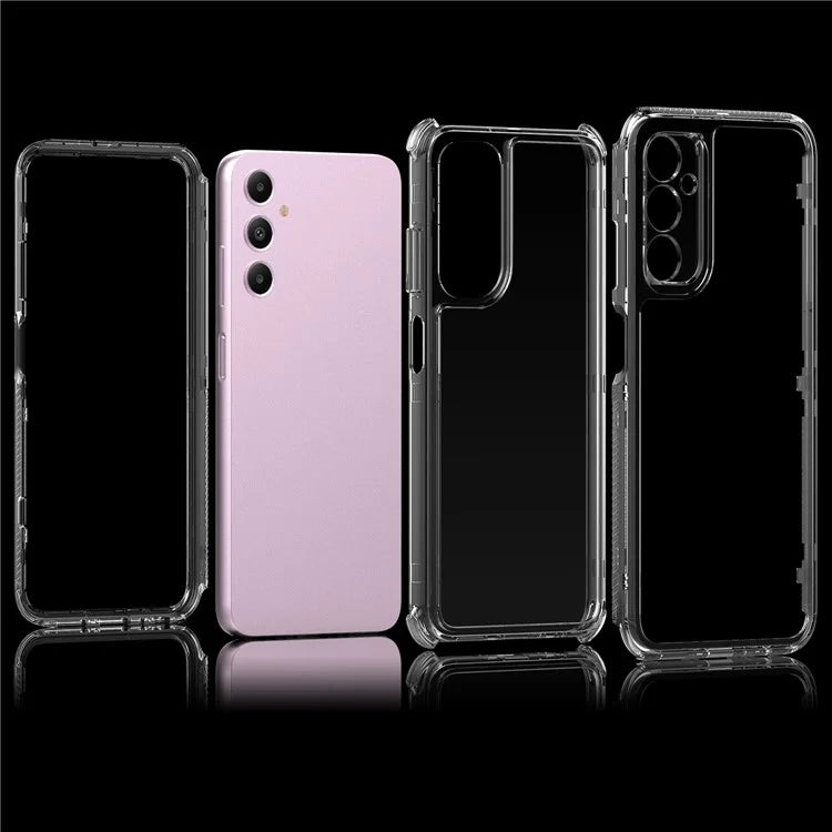 For Samsung Galaxy A05s 4G Clear Case Acrylic+TPU Phone Cover 3-in-1