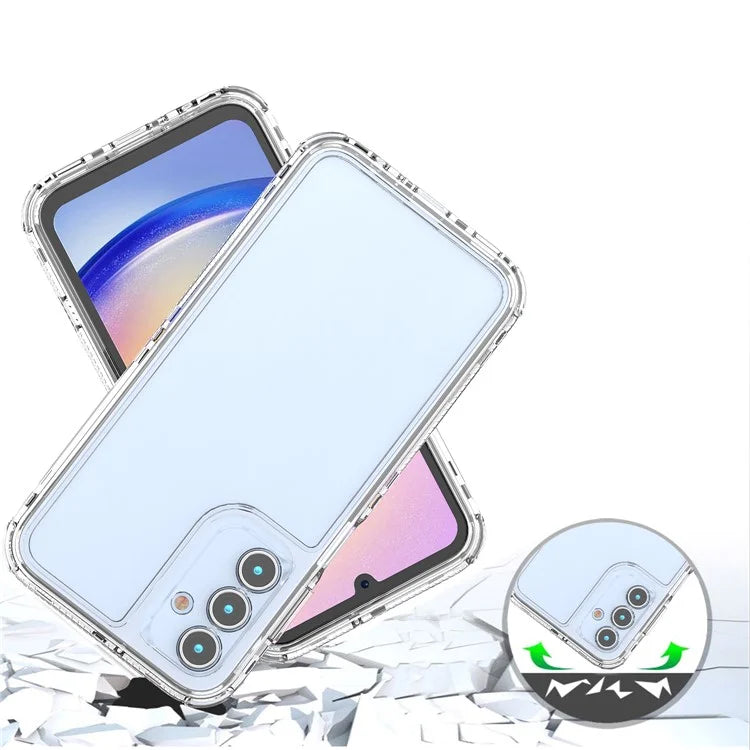 For Samsung Galaxy A15 4G / 5G Case Acrylic+TPU Drop-proof Clear Phone Cover