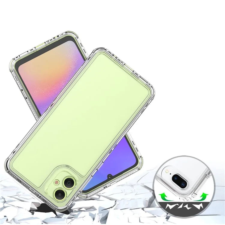 For Samsung Galaxy A05 4G Case Acrylic+TPU 3-in-1 Clear Phone Cover