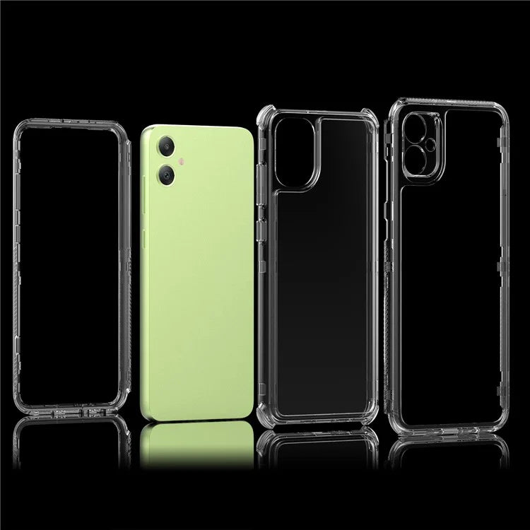 For Samsung Galaxy A05 4G Case Acrylic+TPU 3-in-1 Clear Phone Cover