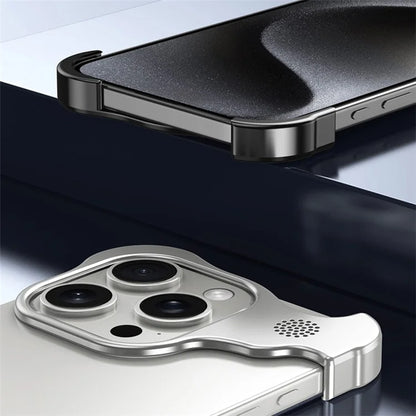 For iPhone 13 Pro Max Bumper Case Borderless Four Corners Cover with Aromatherapy Tablet