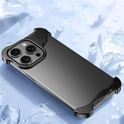 For iPhone 13 Pro Max Bumper Case Borderless Four Corners Cover with Aromatherapy Tablet