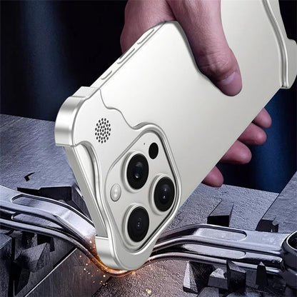 For iPhone 13 Pro Max Bumper Case Borderless Four Corners Cover with Aromatherapy Tablet