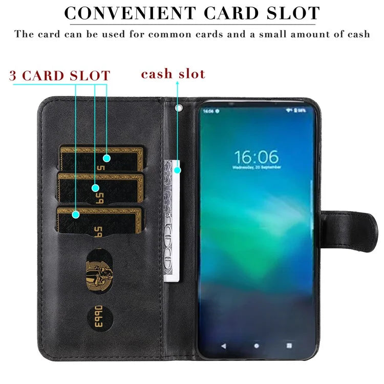 For Sony Xperia 5 VI Case Zipper Pocket Leather Wallet Phone Cover