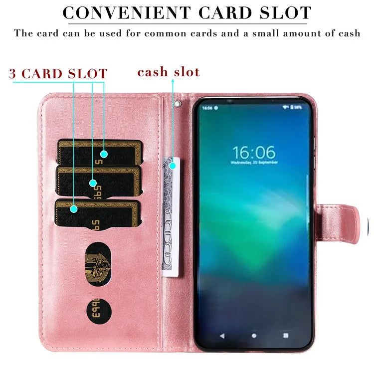 For Sony Xperia 5 VI Case Zipper Pocket Leather Wallet Phone Cover