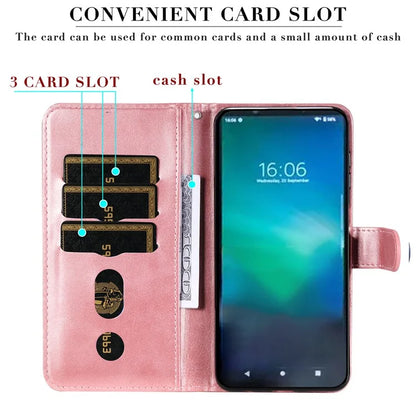 For Sony Xperia 5 VI Case Zipper Pocket Leather Wallet Phone Cover