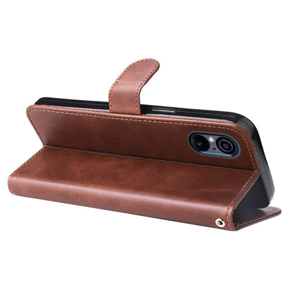 For Sony Xperia 5 VI Case Zipper Pocket Leather Wallet Phone Cover