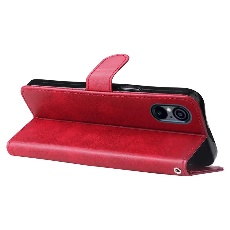 For Sony Xperia 5 VI Case Zipper Pocket Leather Wallet Phone Cover
