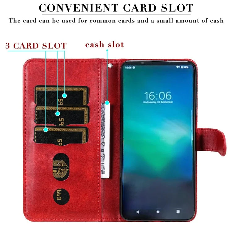 For Sony Xperia 5 VI Case Zipper Pocket Leather Wallet Phone Cover