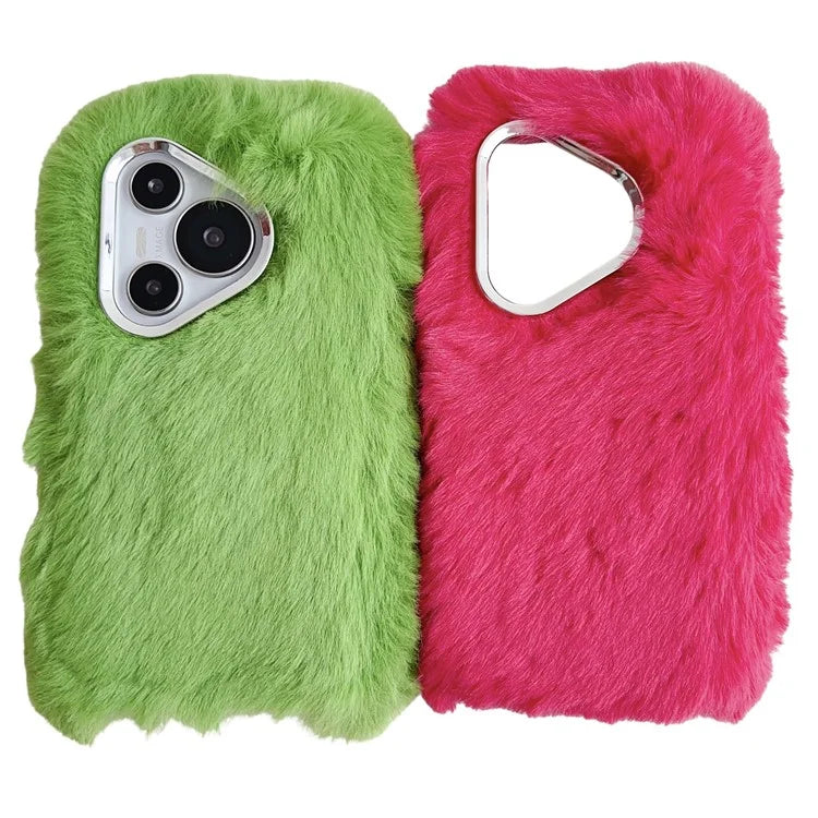 For Huawei Pura 70 Cell Phone Cases Silver Camera Frame Fluffy TPU Cover