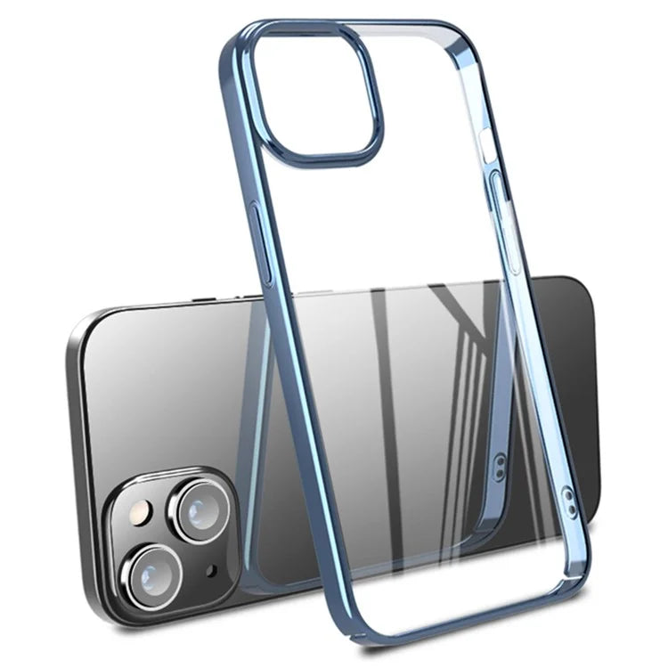 X-LEVEL For iPhone 15 Case Electroplating Frame Hard PC  Shockproof Phone Cover