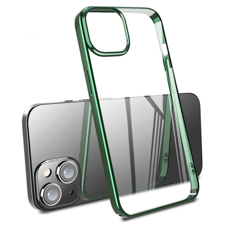 X-LEVEL For iPhone 15 Case Electroplating Frame Hard PC  Shockproof Phone Cover