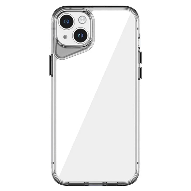 For iPhone 14 Plus Clear Case TPU+PC+PMMA Phone Cover Colorful Frame