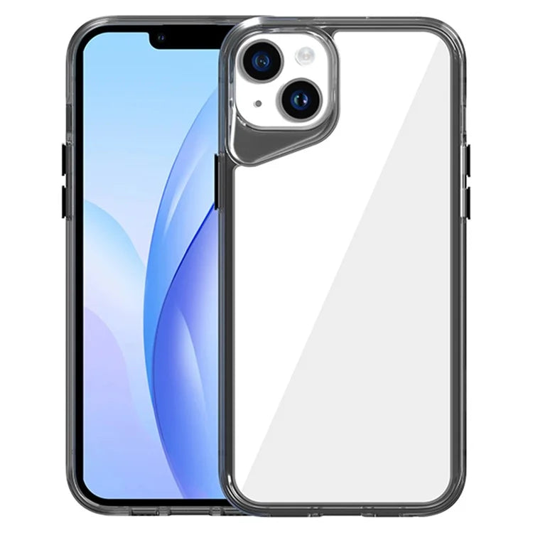 For iPhone 14 Plus Clear Case TPU+PC+PMMA Phone Cover Colorful Frame