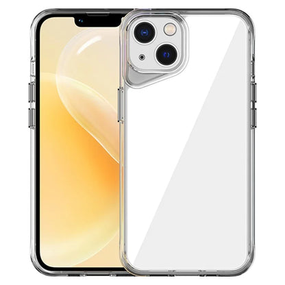 For iPhone 14 Clear Case TPU+PC+PMMA Hybrid Phone Cover
