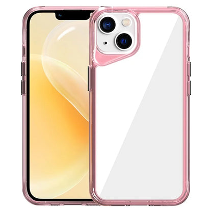For iPhone 14 Clear Case TPU+PC+PMMA Hybrid Phone Cover