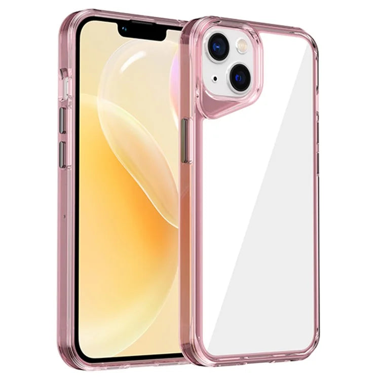 For iPhone 14 Clear Case TPU+PC+PMMA Hybrid Phone Cover