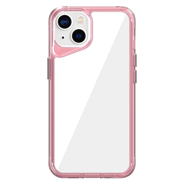 For iPhone 14 Clear Case TPU+PC+PMMA Hybrid Phone Cover