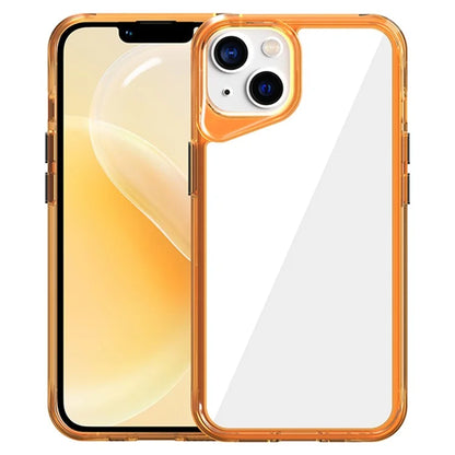 For iPhone 14 Clear Case TPU+PC+PMMA Hybrid Phone Cover