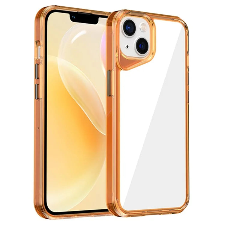 For iPhone 14 Clear Case TPU+PC+PMMA Hybrid Phone Cover