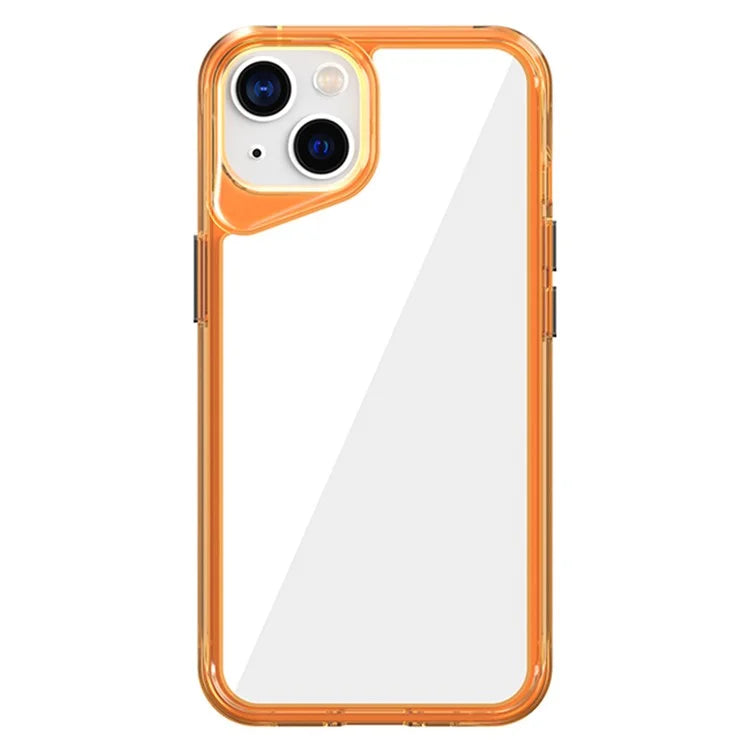 For iPhone 14 Clear Case TPU+PC+PMMA Hybrid Phone Cover