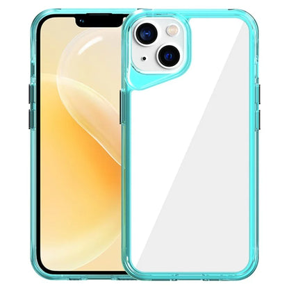 For iPhone 14 Clear Case TPU+PC+PMMA Hybrid Phone Cover