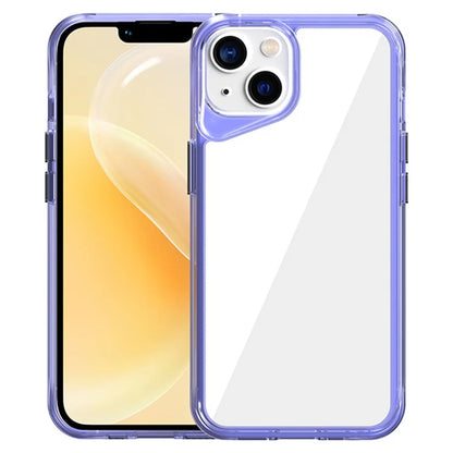 For iPhone 14 Clear Case TPU+PC+PMMA Hybrid Phone Cover