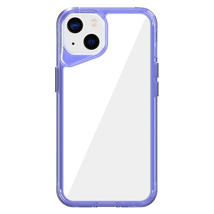 For iPhone 14 Clear Case TPU+PC+PMMA Hybrid Phone Cover