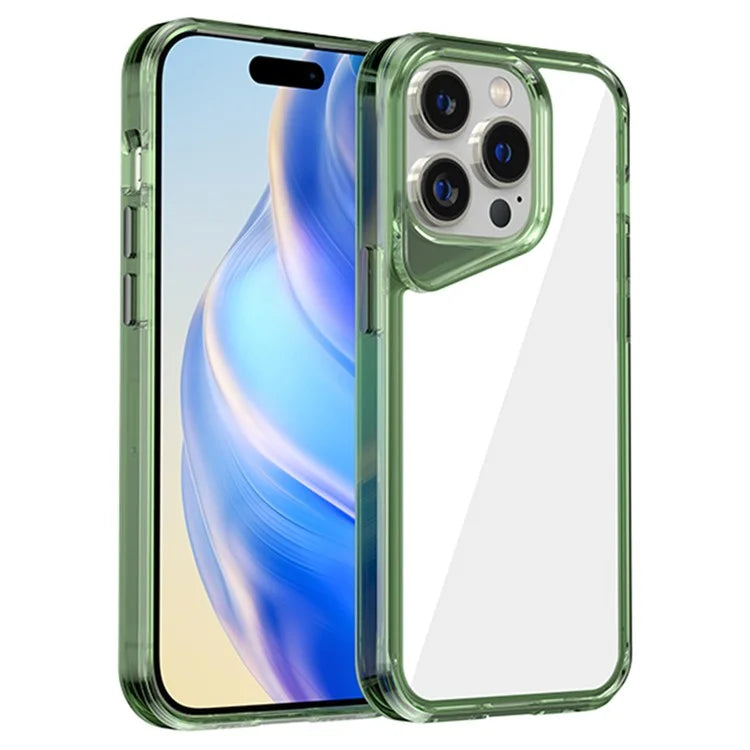 For iPhone 14 Pro Clear Case Anti-Scratch TPU+PC+PMMA Phone Cover