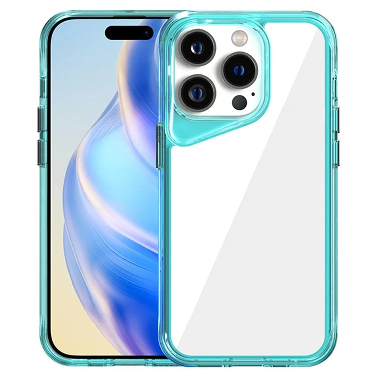 For iPhone 14 Pro Clear Case Anti-Scratch TPU+PC+PMMA Phone Cover