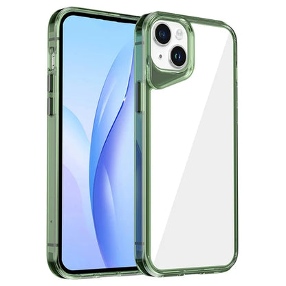 For iPhone 15 Plus Case Anti-Drop TPU+PC+PMMA Clear Phone Cover