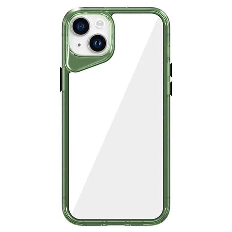 For iPhone 15 Plus Case Anti-Drop TPU+PC+PMMA Clear Phone Cover