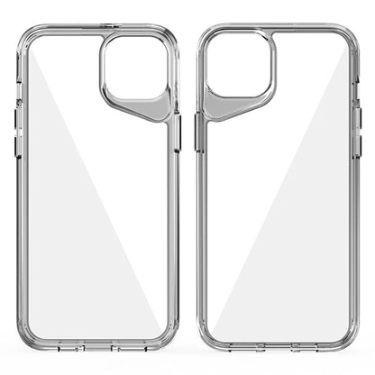 For iPhone 15 Plus Case Anti-Drop TPU+PC+PMMA Clear Phone Cover